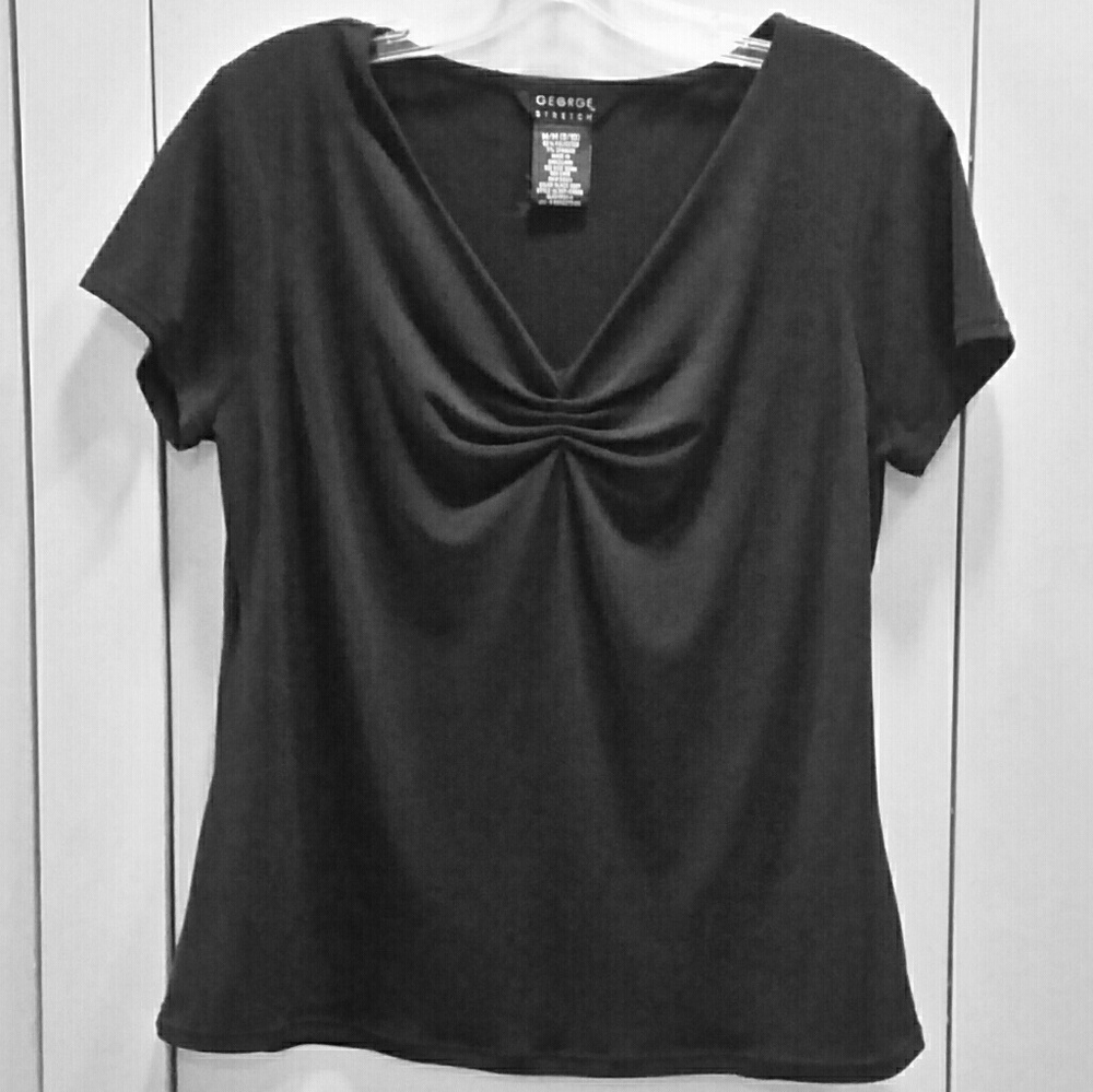 FITTED BLACK JERSEY T * NWOT